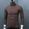 Pánský rolákový top s dlouhým rukávem, základní košile, slim fit pulovr, ležérní teplé tričko na podzim zimu pro každodenní nošení, domov, kancelář