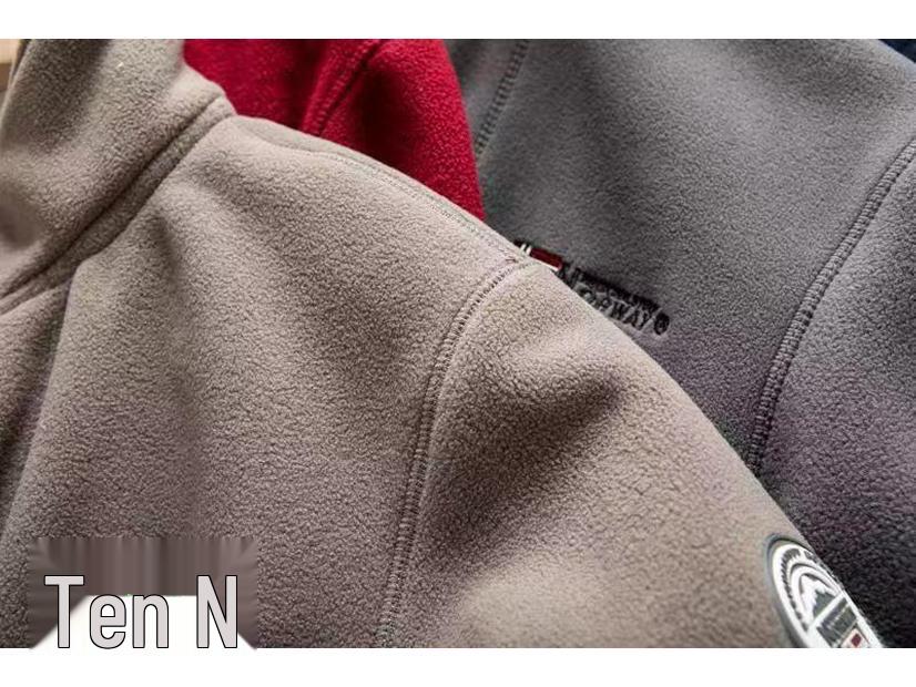 Norwegen-Bereit: Übergröße Herbst/Winter Fleecejacke für Outdoor-Kälteschutz