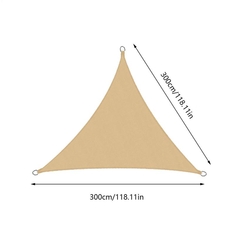 3x3x3m Waterproof Sun Shelter Triangle Sunshade Waterproof Protection Outdoor Garden Patio Pool Shade Sail Awning Shade Cloth