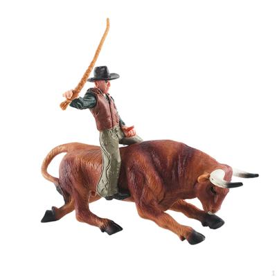 Bullfighting Figures Bull Figurine Animal Cattle Statue Micro Farm Layout Ornament