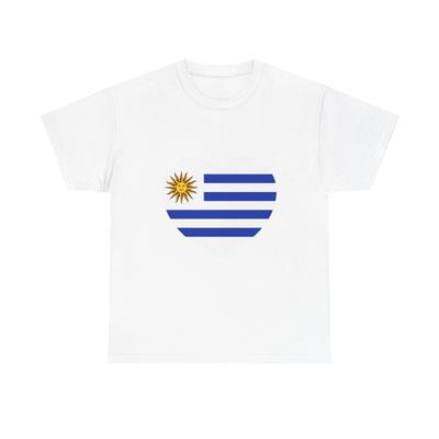 Heart Flag of Uruguay - T Shirt