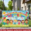 2D Children's Day Backdrop, Rainbow & Kids Photo Booth Background