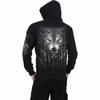 Spiral Direct Unisex Adult Forest Wolf Back Print Full Zip Hoodie