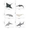 Children'S Simulated Marine Creature Model Toy Dolphin Devil Fish Beluga Shark Mini Collection Ornament