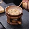 Keramik Aromabrenner Vintage Rustikaler Ätherisches Öl Diffusor Kerzenwärmer Teewärmer Yoga