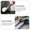 Noodles Rice Spatula Spoon Serving Spoons Multipurpose Soup Non-stick Black Paddle