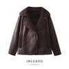 Jnleaog Autumn New Women's Clothing Fashion Style Stylish Fashion Fur Integrated Double-Sided Jacket Women's Coat
