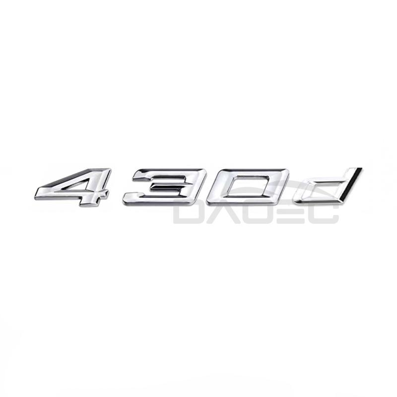 Auto 3D ABS Kofferraum Buchstaben Logo Plakette Emblem Styling Aufkleber Für BMW 4er Serie 420d 425d 428d 430d 435d 440d F30 F32 F33 F36