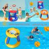 PVC Inflatable Basketball Hoop Toy for Outdoor Parent-Child Water Ring Toss Game
