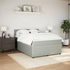 VidaXL Sommier à lattes de lit et matelas Gris clair 160x200cm Velours 3287782