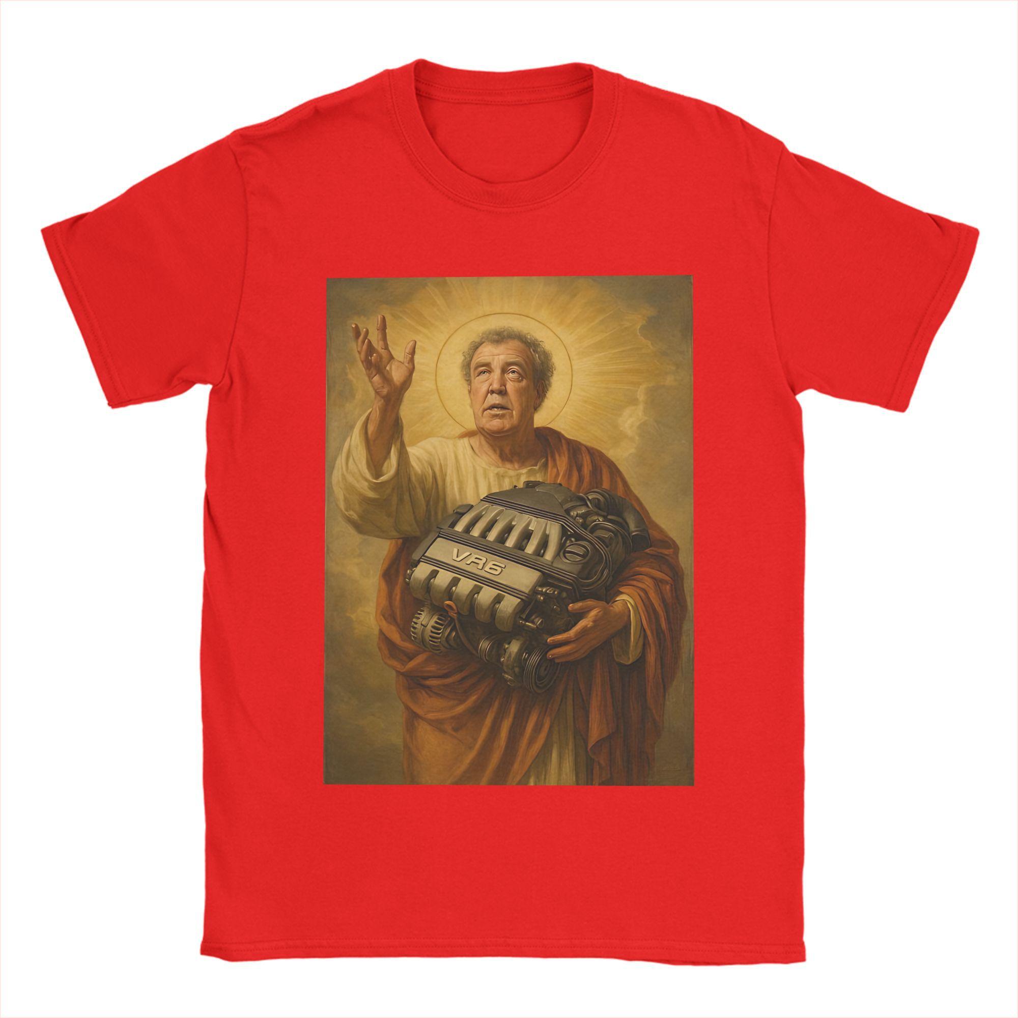 Мужская Женская Печатная Футболка Джереми Кларксон Защити нас от Электрических Двигателей 100% Хлопок Футболки Одежда S