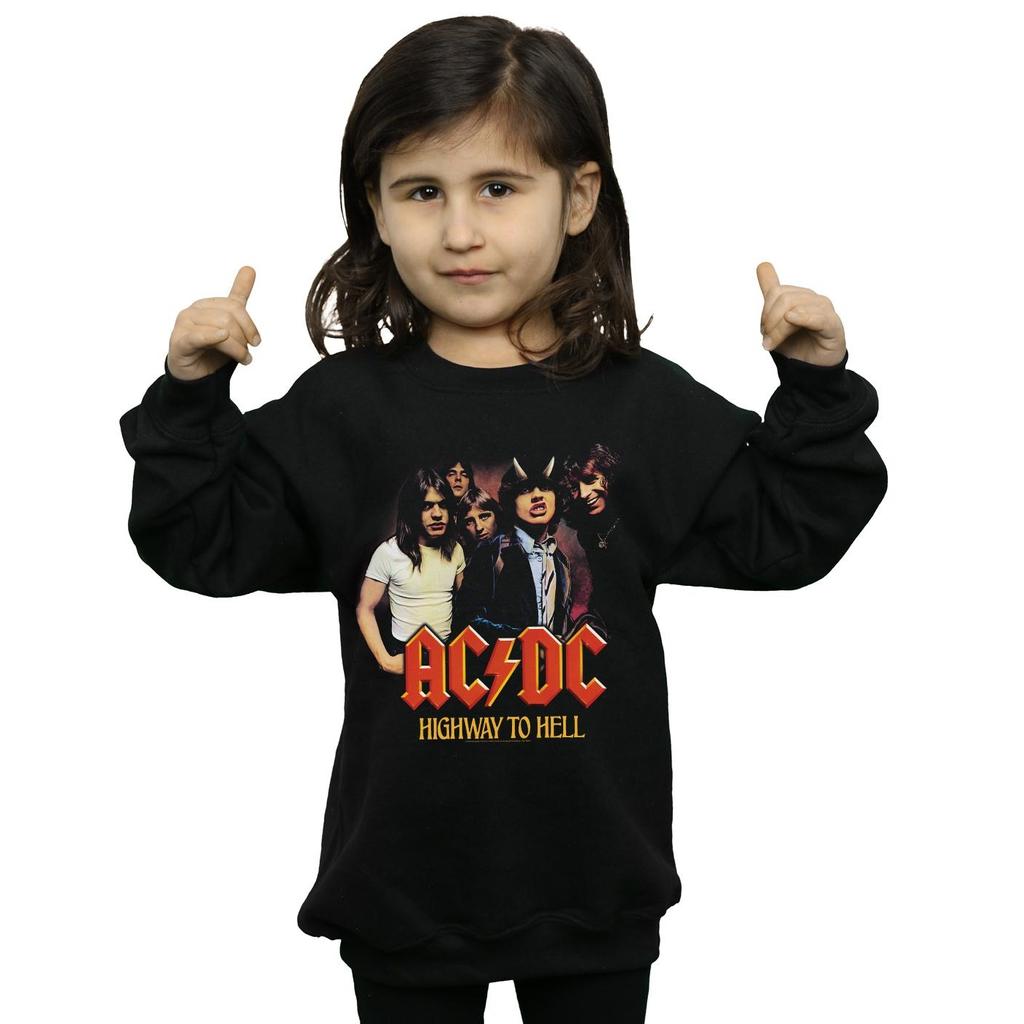 ACDC Girls Highway To Hell Group Sweatshirt