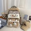 Schoolbag new schoolbag female cute bear backpack large capacity primary school students junior high school students high school students casual 