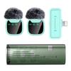 Magnetic Wireless Lapel Mic with Pull-out Charging Case, Noise Reduction, Bluetooth Connectivity for Live Streaming & Recording.