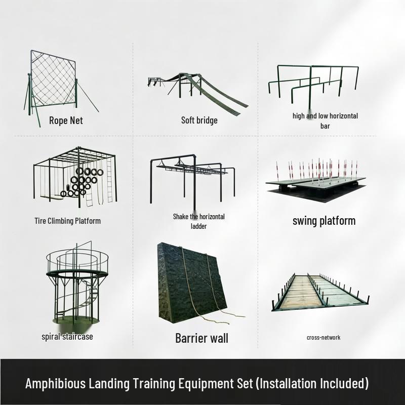 Military Island Landing Obstacle Course Equipment