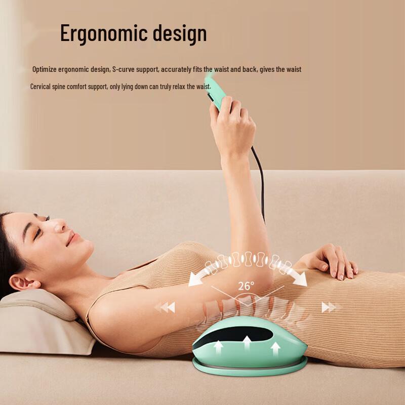 Aux Rechargeable Back & Waist Massage Cushion