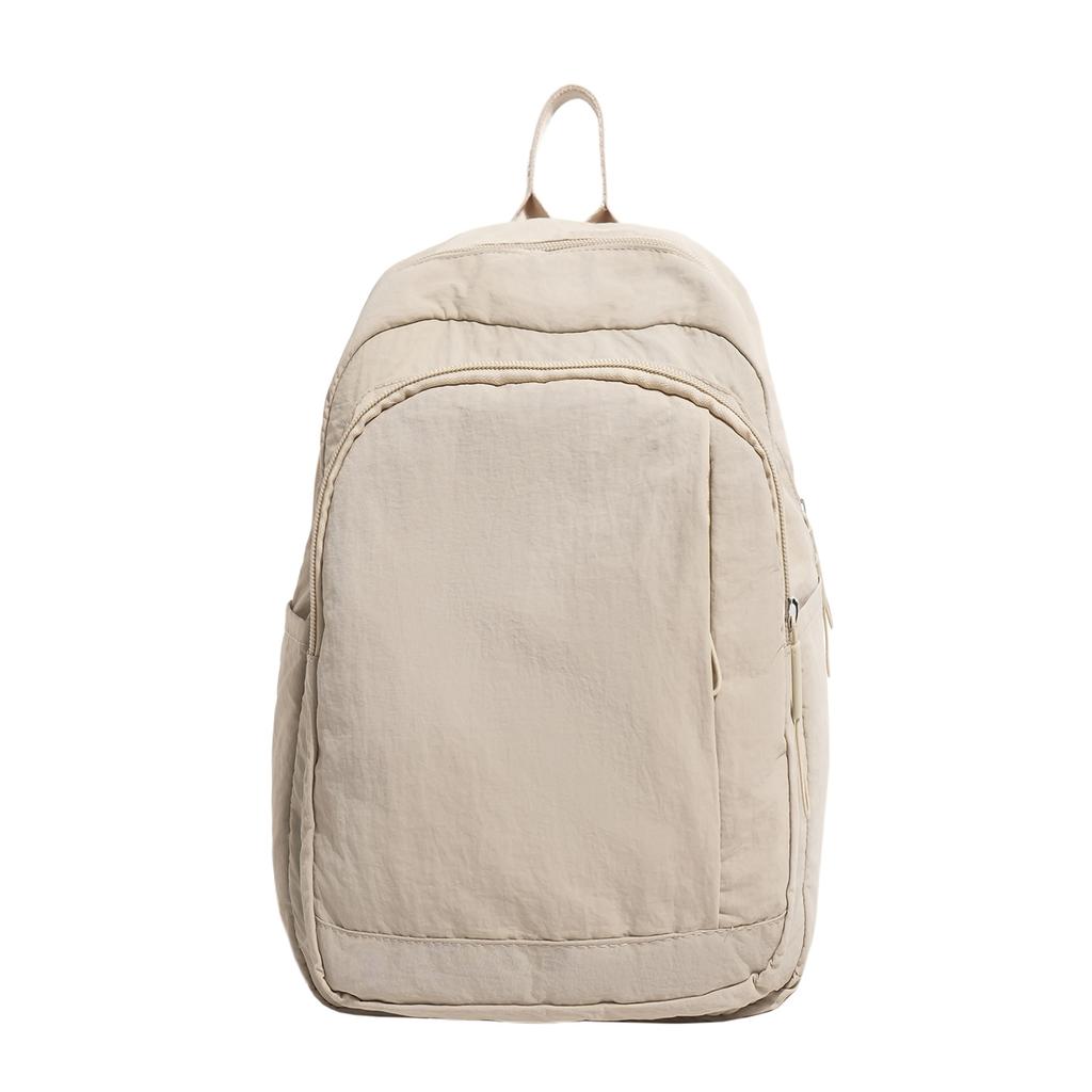 Schoolbag Korean version of the new simple style casual backpack solid color versatile travel backpack trendy fashion commuter backpack women