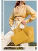 New 2022 Large Capacity PU Woven Tote Bag - Trendy Cross-Border Business & Casual Mother-Child Handbag