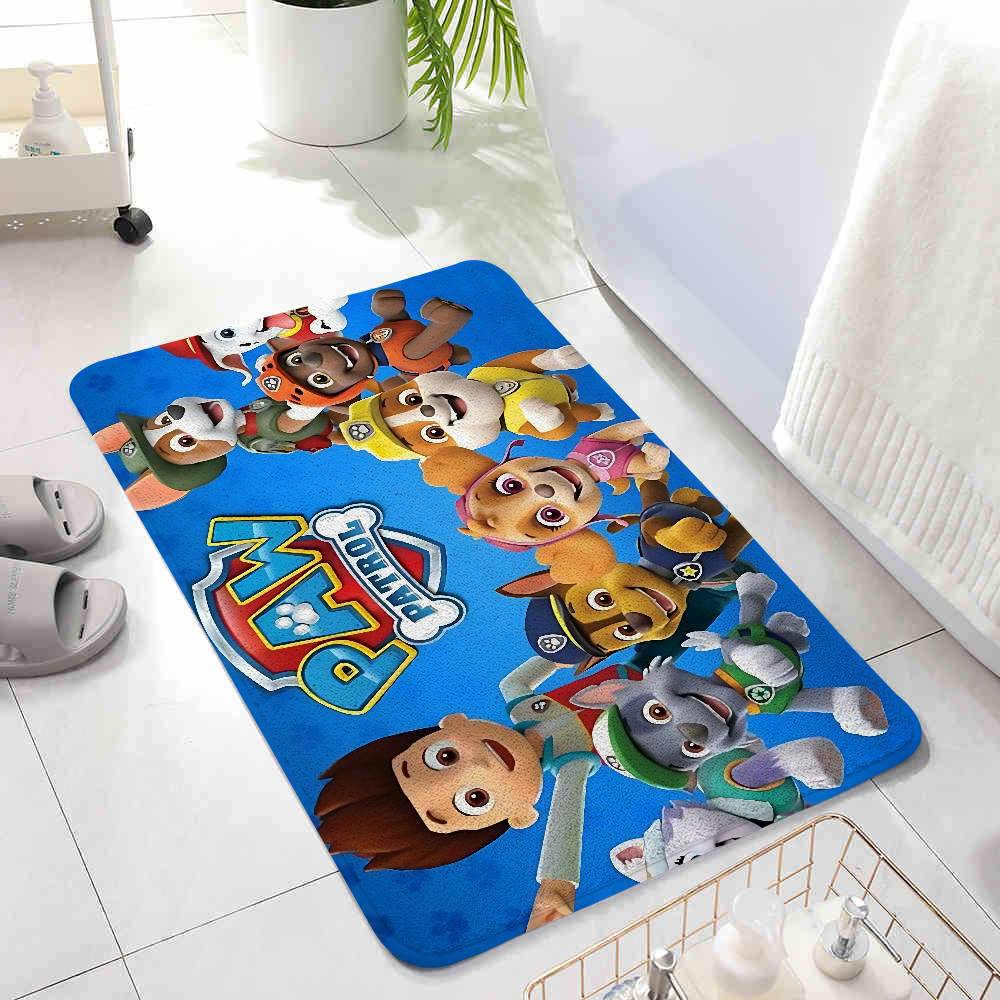 Anime P-Paw P-PatrolS Cute Floor Mats Laundry Rug Carpet For Living Room Decor Lounge Area Anti-slip Foot Mat Entrance Doormat