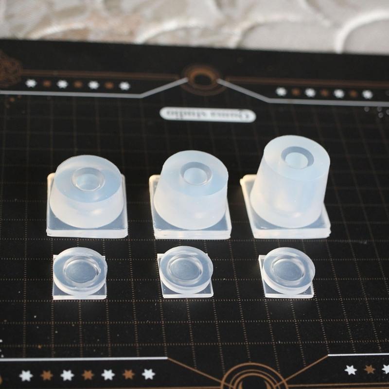 3D Jar Mold Set with Lid Cover Small Cylinder Bottle Silicone Mold for Jewelry Making Supplies Resin Casting Tool