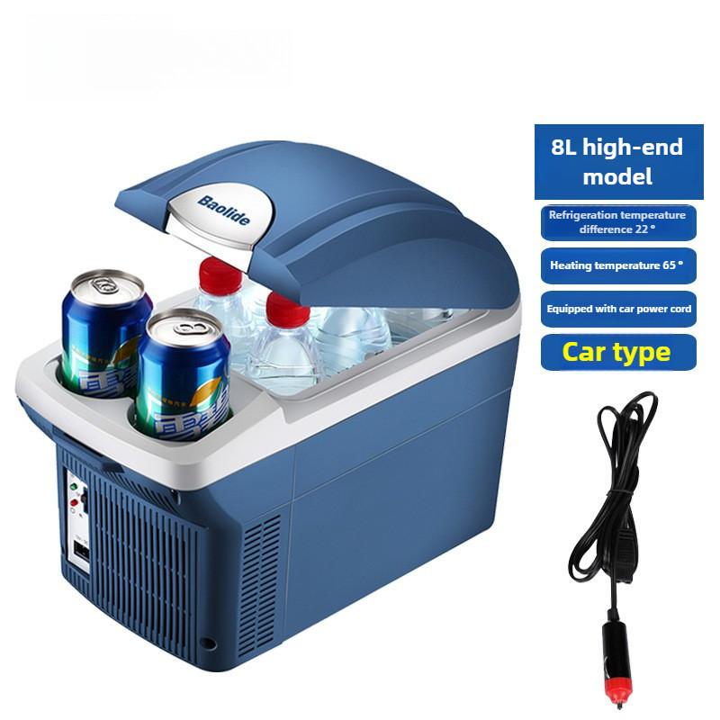 6L/8L Large Capacity Car Refrigerator Small Car & Home Dual Purpose Freezer Portable Mini Fridge