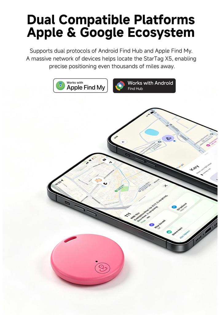 Certified Global Bluetooth Anti-Lost Tracker with Google Find My