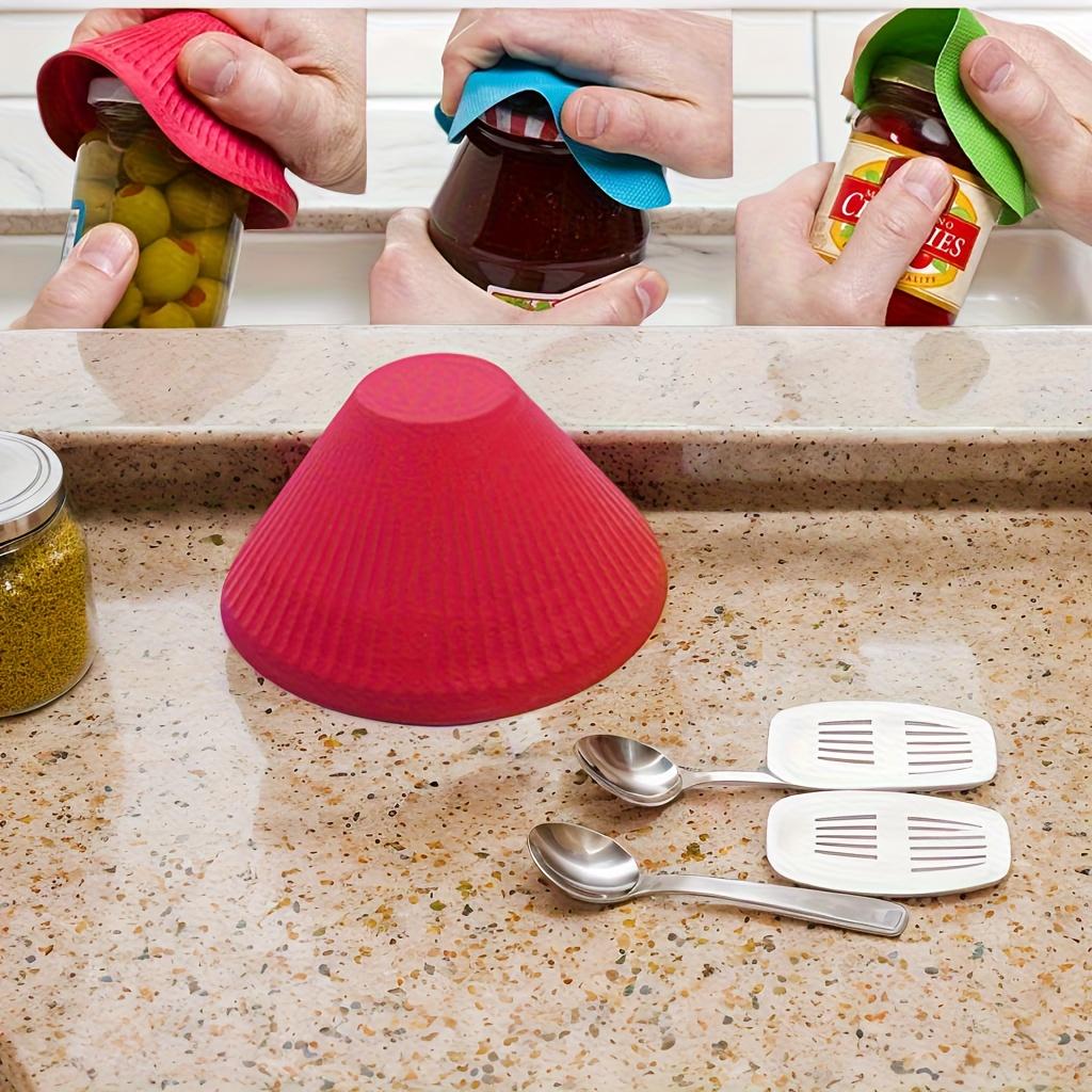 1 Rubber Can Opener Pad - Colorful and Reusable, Suitable for People with Weak Hands and Easy To Use Design - Ideal Kitchen Accessory, Perfect Gift
