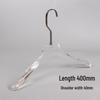 Acrylic Transparent Hangers with Black and Gunmetal Hooks for Women's and Men's Clothing