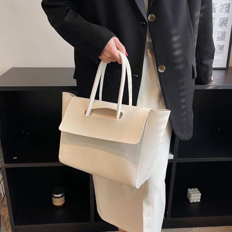 Nowa torebka o dużej pojemności, retro torba typu tote do dojazdów