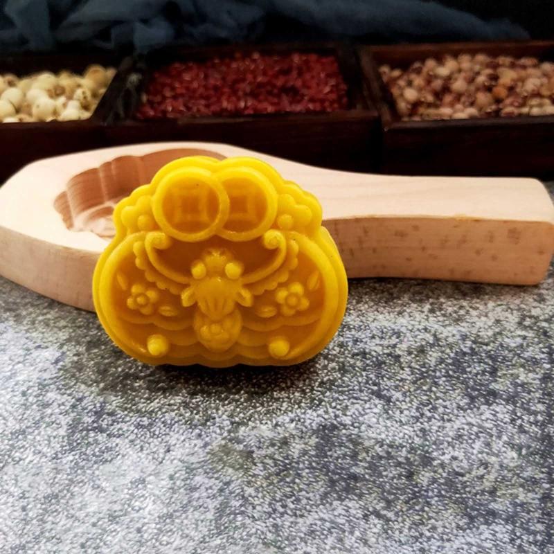 Wooden Mooncake Moulds DIY Mooncake Stamps Baking Moulds Pastry Gadgets 8 Styles for Mid-Autumn Festival Making Mooncake