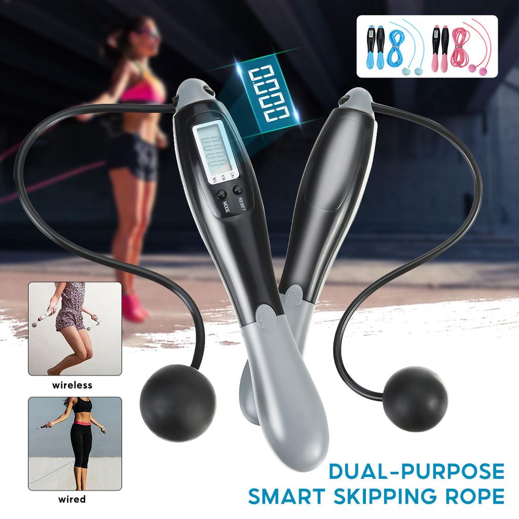Buy Bearing Weighted Cordless Jump Rope Gym Sports Fitness Training