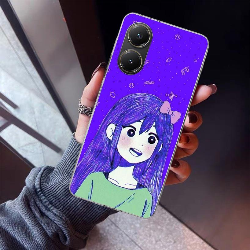 Game O-Omori Cartoon Phone Case For Xiaomi Poco X5 X6 X7 Pro F7 Ultra M7 Redmi 15C 15 13C 13 12C 12 10 10C 10A 9 9C 9T 9A Cover