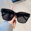 TR90 Korean Retro Square Sunglasses: Xiaohongshu Street Style, Versatile for Bare Face.