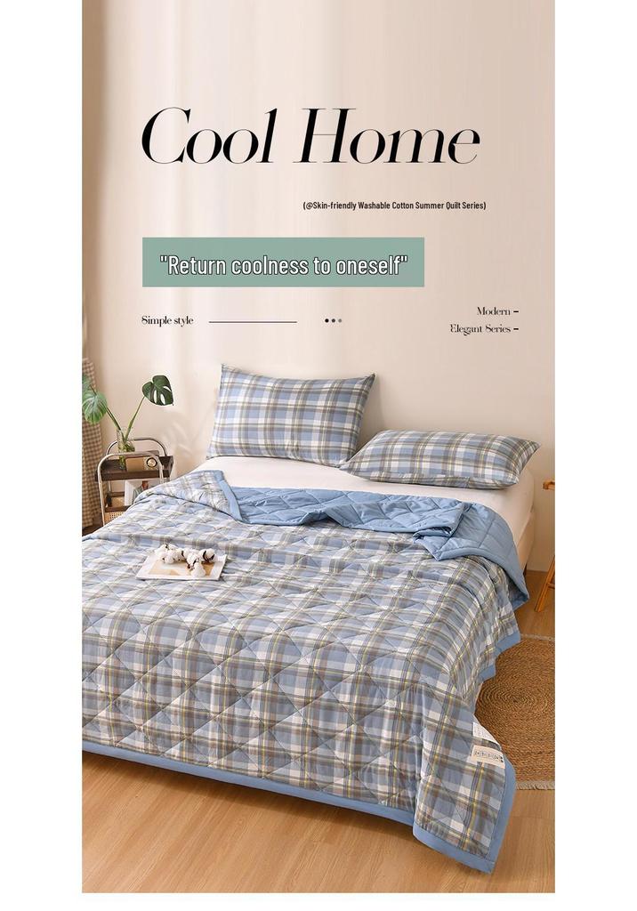 Washable Cotton Summer Quilt: Perfect for Events, Gifts, and Air Conditioning Use