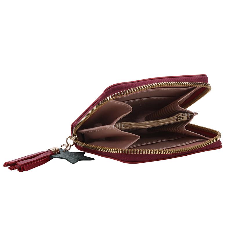 Women's Fashion Wallet Bag Mini Credit Card Holder Money Clip Short Cute Small Coin Purse