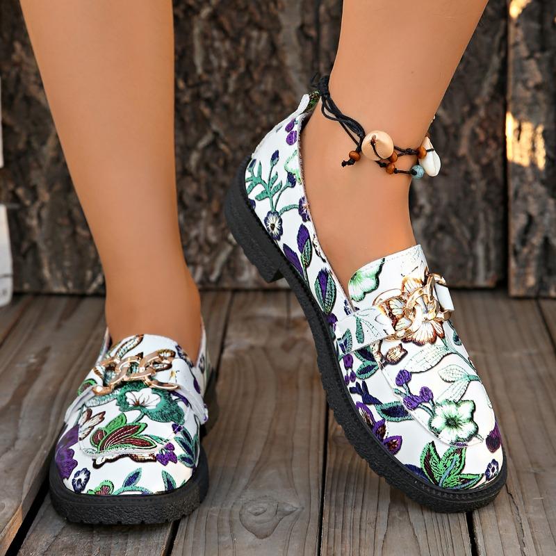 Fashion 2025 Brand Ladies Shoes Plus Size Women's High Heels Fashion Metal Decoration Casual New Printing Comfortable Light Heels Women