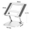 360° Rotating Aluminum Laptop Stand with Adjustable Height and Heat Dissipation