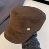 Vintage Suede Beret Flat Brim Beanie Cap Fashion Painter Berets  Women