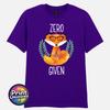 Zero Fox Given Graphic Tee Funny Printed Slogan T Shirt Zen Fox Print Fun Gift 5