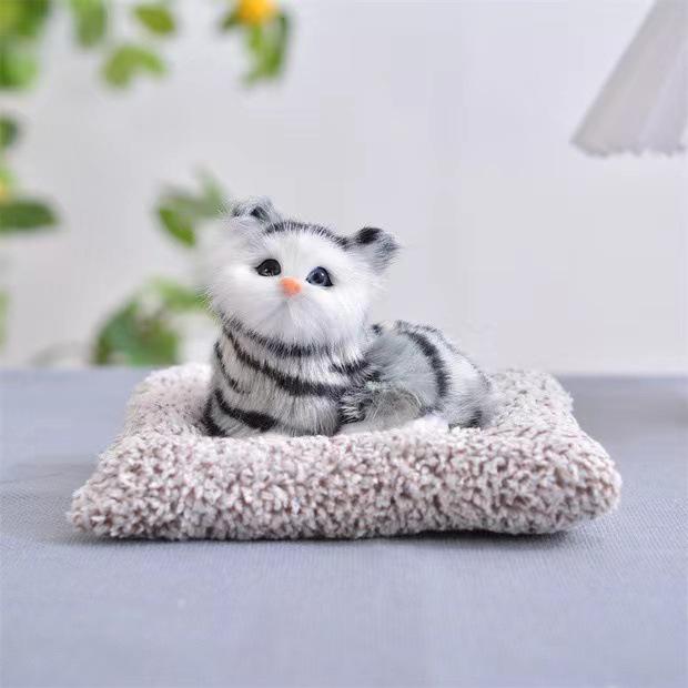 Adorable Cat Figurine with Bell - Perfect Birthday Gift for Girlfriends, Kids, and Cat Lovers