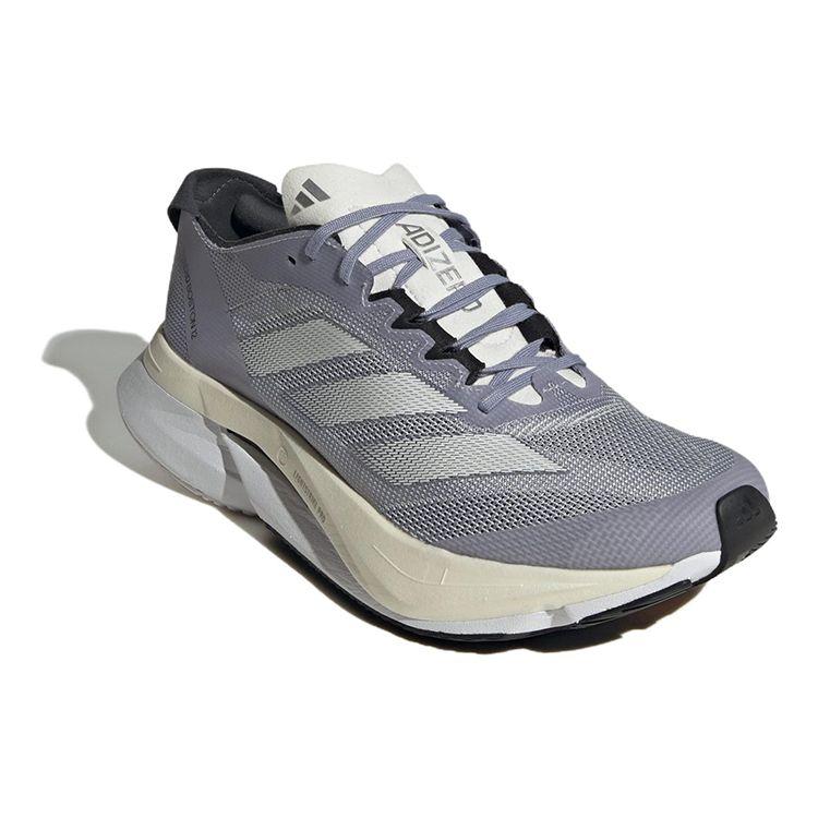 Adidas  Adizero Boston 12 Silver Violet White Women Sneakers Grey Cloud-White Silver-Dawn HQ2170