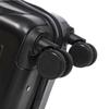 14"/19" 2-piece ABS Spinner Luggage Set with Combination Lock & 14" Cosmetic Bag (black)