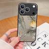 Shockproof Matte Phone Case For iPhone 17 Air 16e 16 15 14 Pro Max 13 16 17 Pro Max 17 Grey Butterfly Pattern Hard PC Back Cover