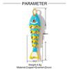 Carp Plated Enamel Fish Charms Jewelry Accessories Diy Pendants Movable Mini Metal Fish Creative Waterproof Drip Oil Fish Daily