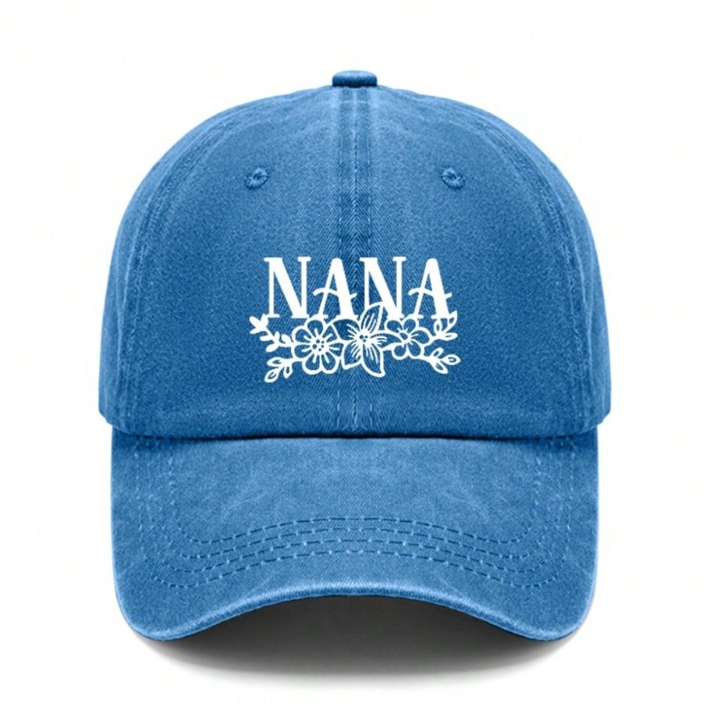 Nana Baseball Cap - Letter "NANA" Print Adjustable Breathable Casual Outdoor Sports Hat For Grandma Gift