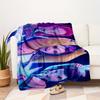 1Pc K-Pop Demon Hunters Print Flannel Blanket, High quality Digital Printing, Comfortable for All Seasons, Home DecorGifts821036