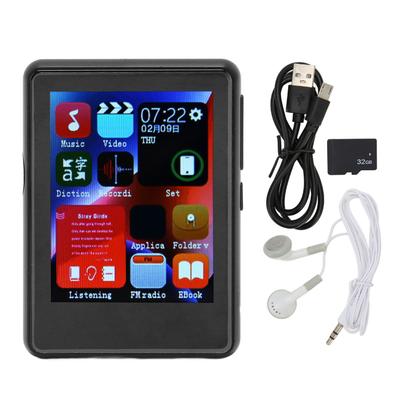 MP3 Player Bluetooth 5.0 HD Full Touch Screen Support Recording Music Player with FM Radio Electronic Book Speaker