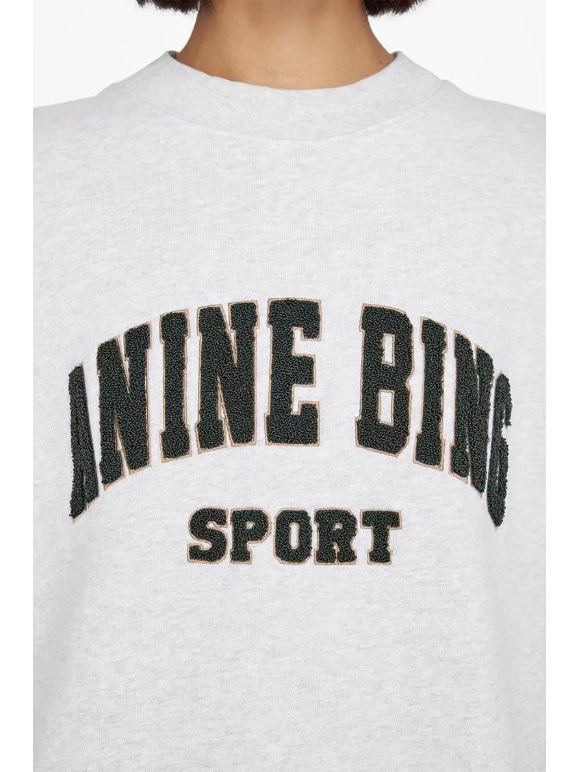 

Женская классическая флисовая толстовка с вышитыми буквами - коллекция осень/зима 2022 г. L цветочный/белый