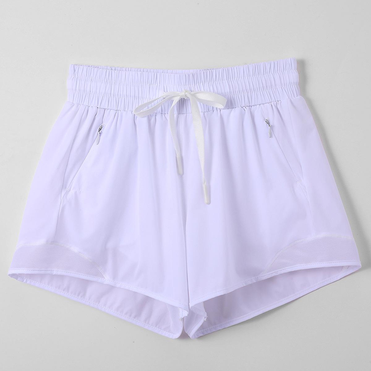 

New Women s Quick-Dry Mesh Running Shorts - Breathable, Anti-Exposure, Loose Fit for Outdoor Fitness Youth Medium белый