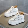 Fashion Women's Off White Shoes New Inner Height Women Shoes Anti Slip Wear-resistant Breathable Platform Sneakers Zapatillas De Mujer